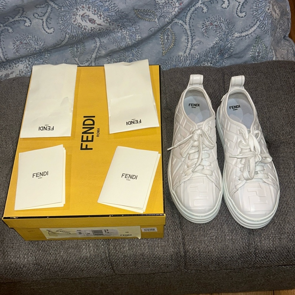 Fendi shoes size 38 worn twice look amazing also has the extra laces and box